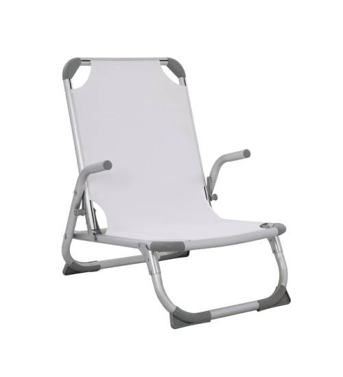 Καρεκλάκι παραλίας ΒΑΡΕΩΣ ΤΥΠΟΥ Αλουμινίου Λευκό